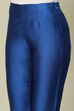 Coblt Blue Polyester Slim Solid Pants image number 1