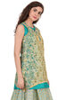 Beige A-Line Polyester Kurta image number 3