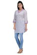 White Cotton Straight Kurta image number 2