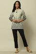 Ecru Rayon Straight Kurta image number 0