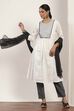 White Cotton A-Line Suit Sets image number 3