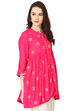 Pink A-Line Viscose Kurta image number 2