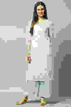 Blue Poly Georgette Solid Straight Fit Palazzo image number 0