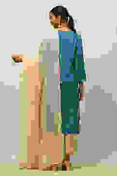 Gold Poly Chiffon Dupatta image number 2