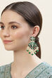 Green Alloy Earrings image number 3