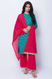Pink Cotton Dupatta image number 1