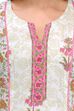 White Cotton Straight Kurta image number 4