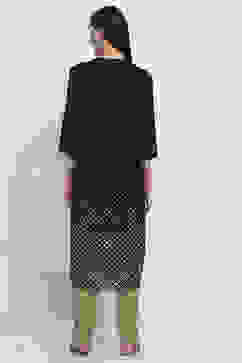 Black Printed Straight Kurta image number 3