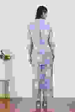 Purple Cotton Blend Cotton Flex Kurta Pants Set image number 4