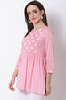 Pink Viscose Indie Top image number 2