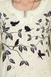 Beige Straight Cotton Kurta image number 4