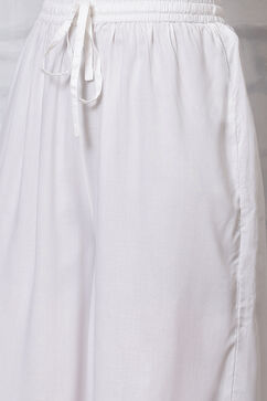 White Viscose Palazzo image number 1