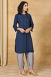 Maroon Solid Straight Viscose Blend Kurta image number 5