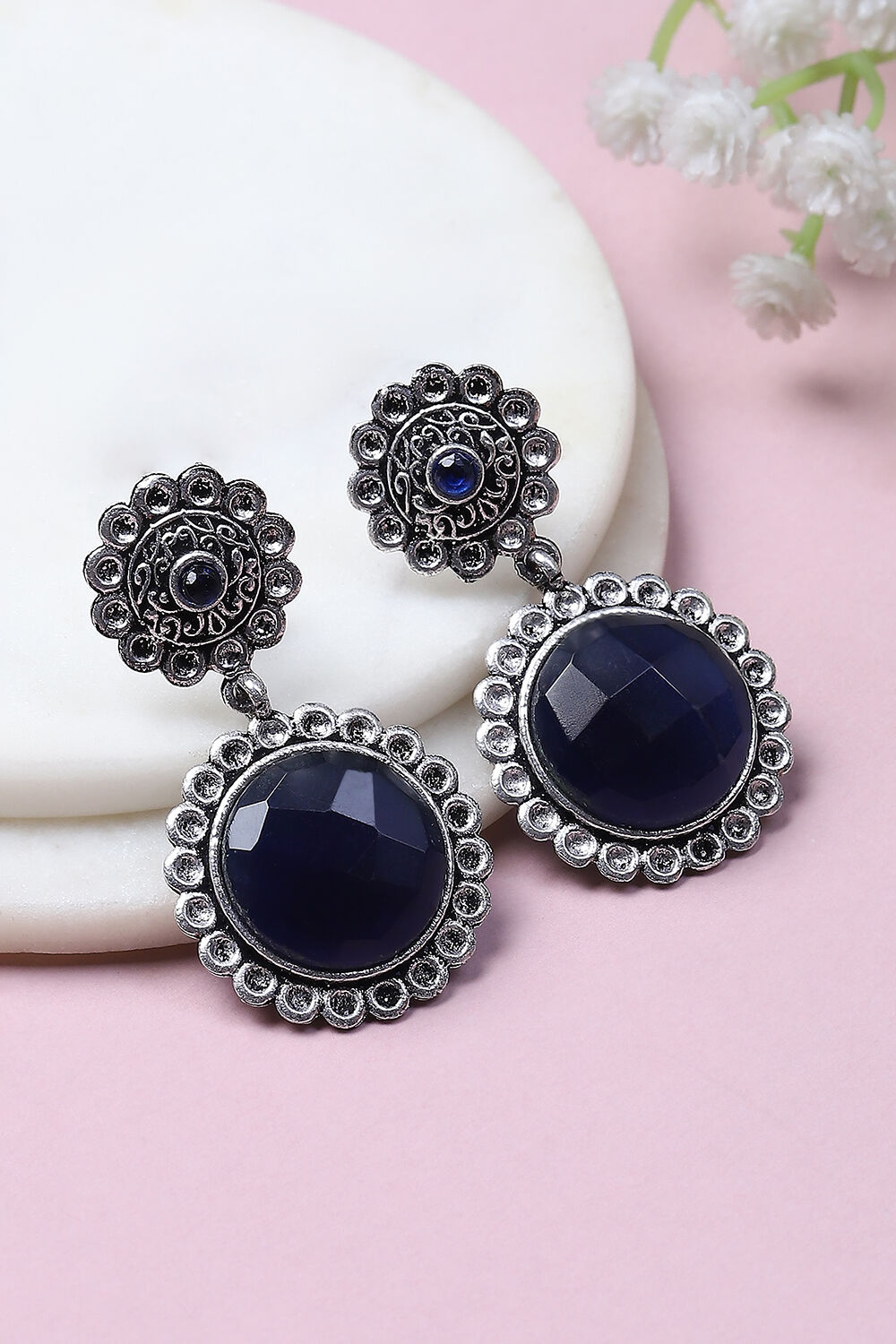 Navy Alloy Drop & Danglers image number 0
