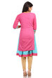Pink Kalidar Cotton Kurta image number 2