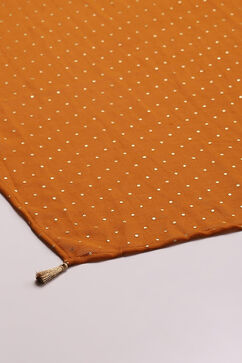 Mustard Art Silk Dupatta image number 1