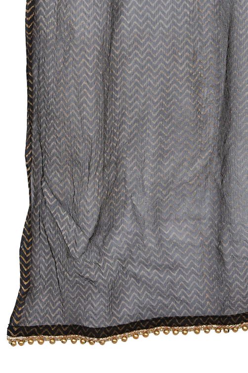 Black Kalidar Viscose Suit Set image number 5