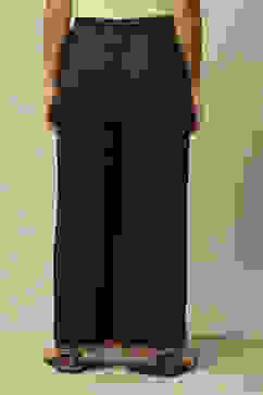 Black LIVA Straight Printed Palazzo image number 4