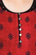 Red Flared Modal Kurta image number 6