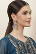 Oxidised Silver Alloy Earrings image number 3