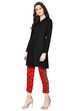 Rangriti Black Straight Viscose Kurta image number 3