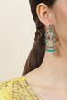 Green Alloy Earrings image number 1