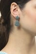 Apple Green Oxidised Alloy Earrings image number 1