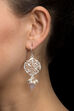 Peach Metal Brass Drop Earrings image number 0