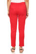 Red Cotton Slim Pants image number 3