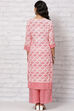Red Viscose Rayon Straight Suit Set image number 4