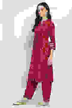 Pink Viscose Straight SET image number 3