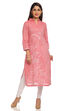Pink Straight Cotton Kurta image number 0