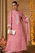Pink Polyester A-Line Printed Suit Set image number 8