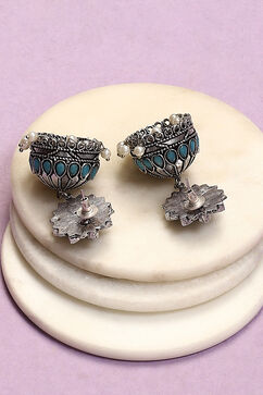 Blue Alloy Earrings image number 2