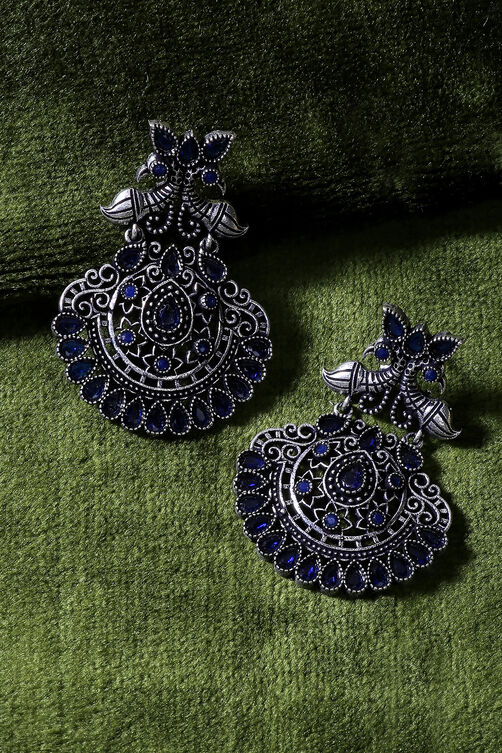 Blue Metal Brass Earring image number 1