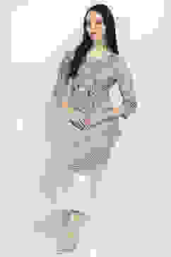 Indigo Cotton Printed Straight Kurta image number 0