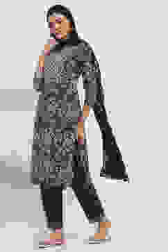 Indigo Cotton Straight Set image number 3