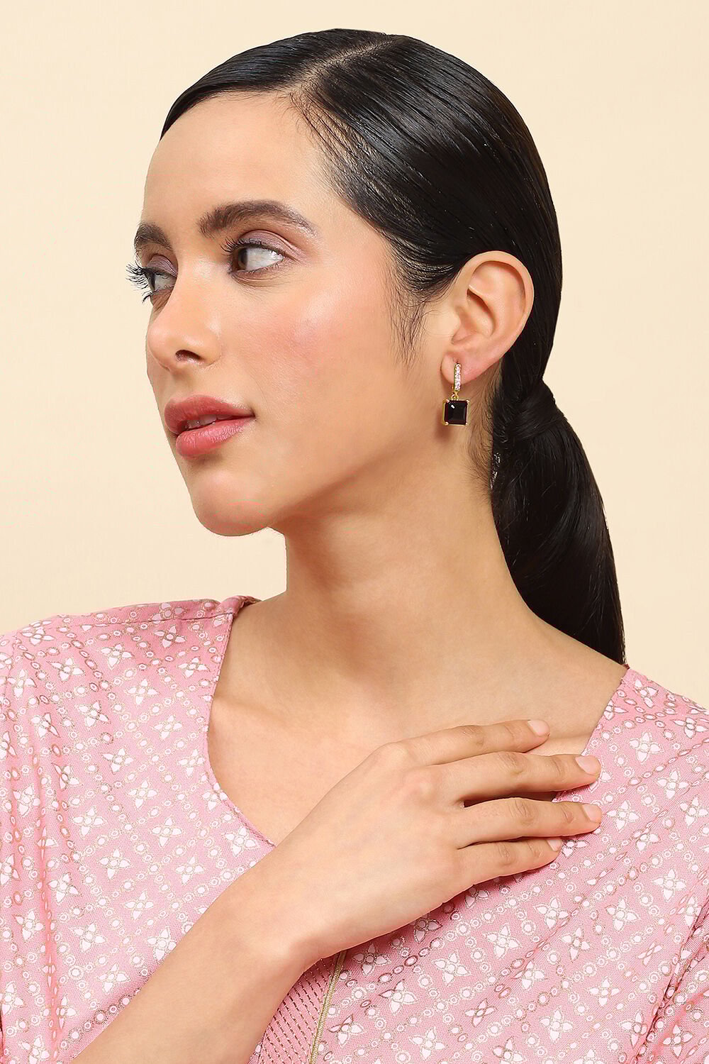 Black Brass Jhumka image number 3