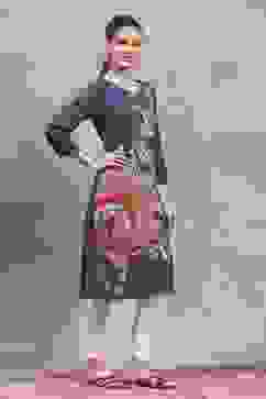 Blue Viscose Rayon Printed Straight Kurta image number 4