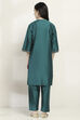 Purple Viscose Straight Set image number 4