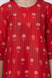Sky Blue Cotton And Cambric Straight Kurta image number 1