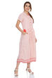 White Straight Viscose Dress image number 3