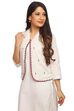 White Straight Viscose Rayon Jacket image number 2
