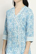 Blue Cotton Straight Set image number 1