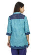 Turq Cotton Net Straight Indie Top image number 5