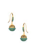 Golden Metal Brass Earrings image number 1