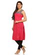 Pink Straight Cotton Kurta image number 2