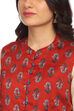 Teal Blue Straight Viscose Kurta image number 1