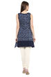 Indigo Straight Poly Chanderi Indie Top image number 4