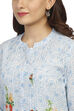 Blue Straight Cotton Kurta image number 1